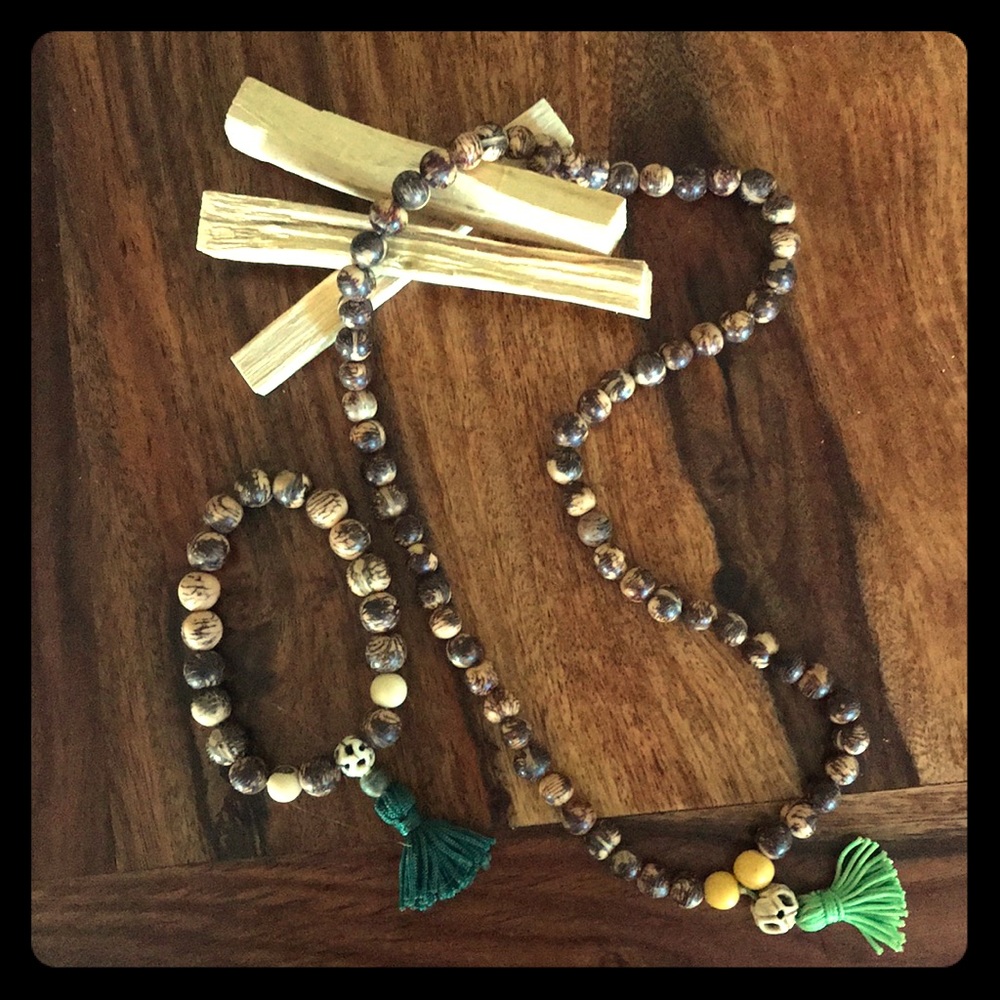 Rainforest Native Açaí Seed Necklace and Bracelet